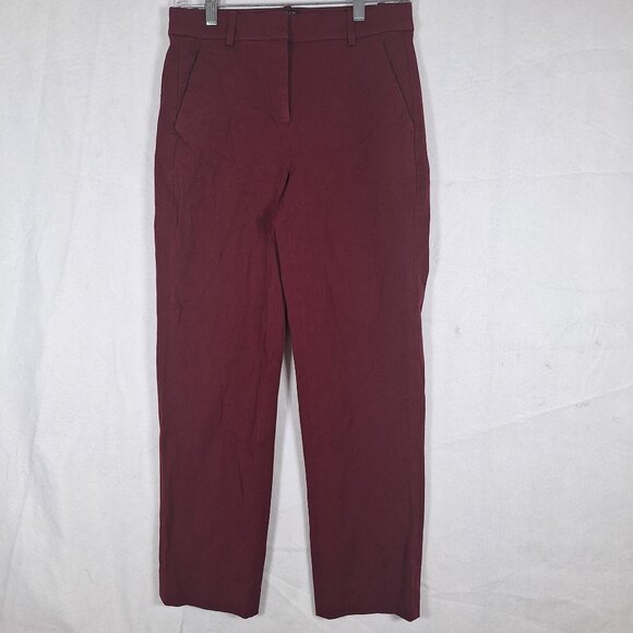 J Crew Kallie Pant burgundy size 2 - Picture 1 of 4